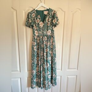 Gal Meets Glam X Anthropologie Floral Maxi - 4 Petite